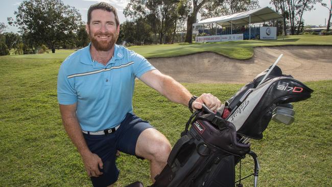 AFL great Jason Akermanis has turned his sporting skills to golf. Photo: David Kapernick, Golf Queensland