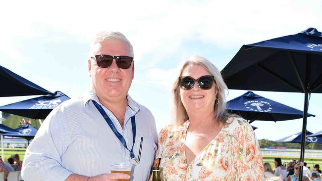 Greg and Toni Collis at Coast to Coast Raceday, Corbould Park. Picture: Patrick Woods.