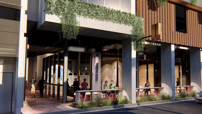 An artist's impression of the new office building on York St, Beenleigh.