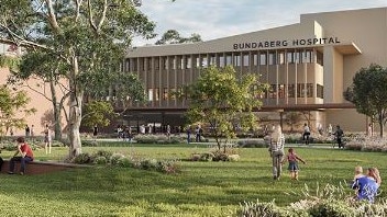 BIG PLANS: An artist impressions of the redeveloped Bundaberg Hospital.