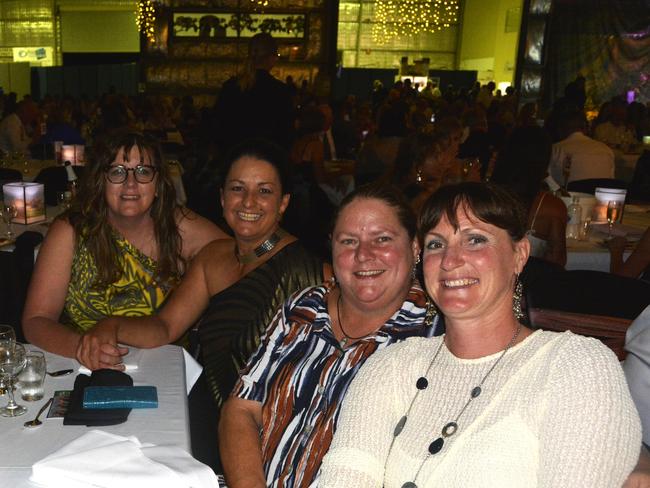 (From left) Laura, Jenny, Mel and Morwenna at the Apple and Grape Gala Ball on Friday, March 1, 2024. Photo: Jessica Klein