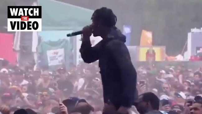 Video of Travis Scott spitting at fan goes viral after Astroworld