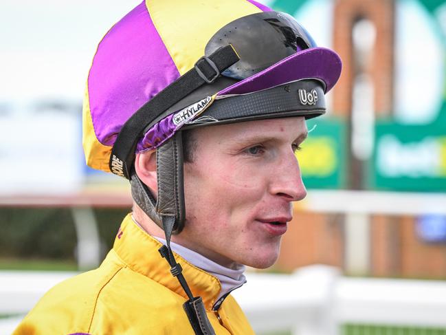 Jockey Will Gordon had a suspension for misconduct shortened in a Victorian Racing Tribunal hearing. Picture: Racing Photos via Getty Images.