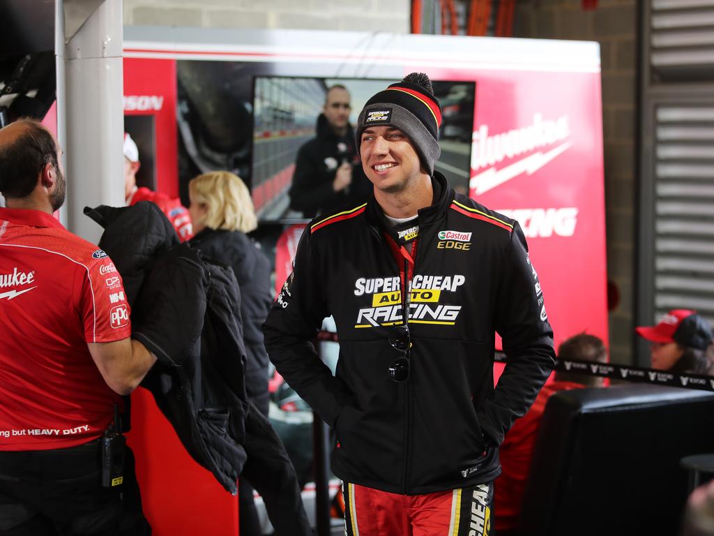 #55 Supercheap Auto Racing Chaz Mostert/James Moffat, Ford Mustang GT. Before he cane second in the Top 10 shootout. 2019 Supercheap Auto Bathurst 1000, the pinnacle of the Virgin Australia Supercars Championship. Picture Rohan Kelly