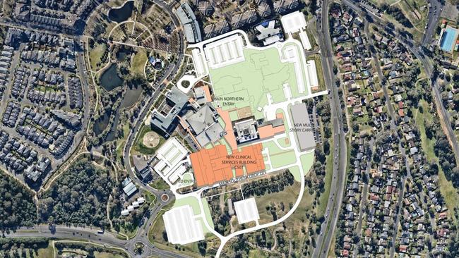 An overview of the $632 million Campbelltown hospital redevelopment.