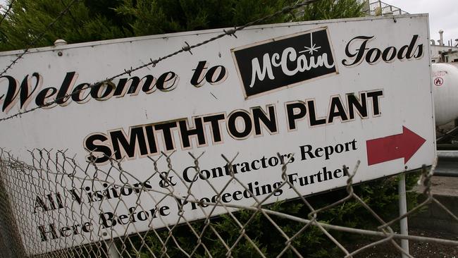 McCain factory at Smithton to close