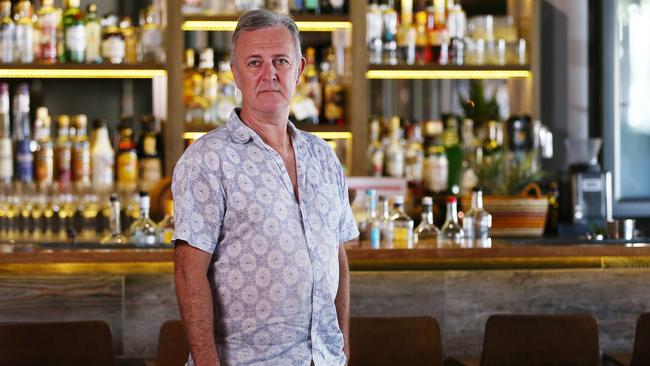 Ochre Modern Australian Dining restaurant owner Craig Squire has decided to hire security to protect staff and customers at his restaurant. Picture: Brendan Radke