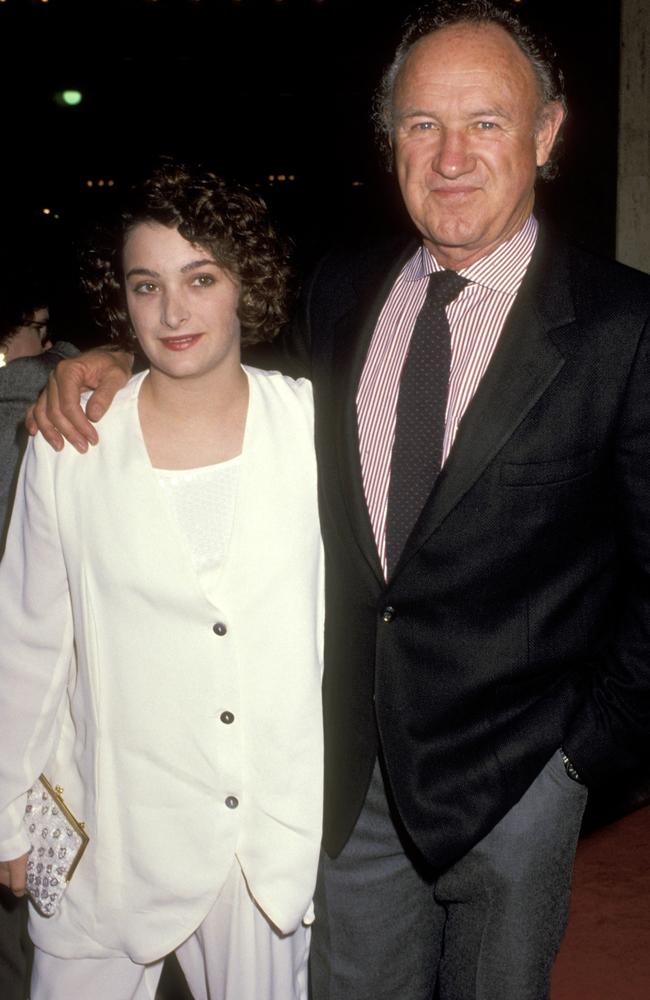 Gene Hackman and daughter Leslie Hackman. Picture: Getty Images