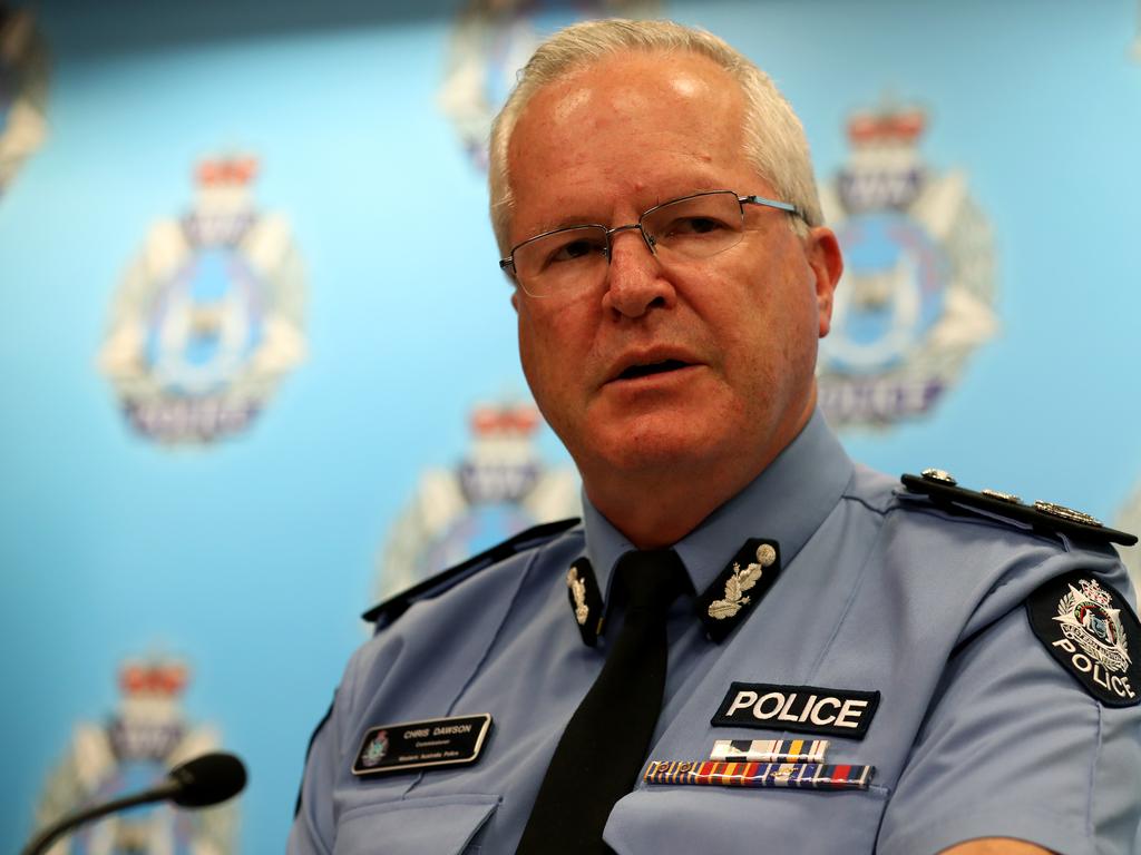 Police Commissioner Chris Dawson lashed the brawlers. Picture: Richard Wainwright