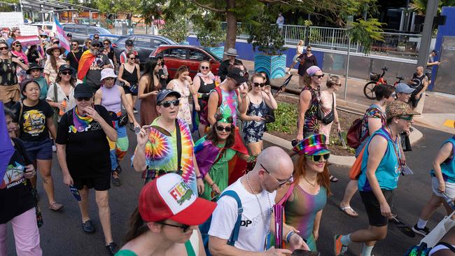 Thousands attended the 2023 Top End Pride March through Darwin City on Saturday, June 24. Picture: Pema Tamang Pakhrin