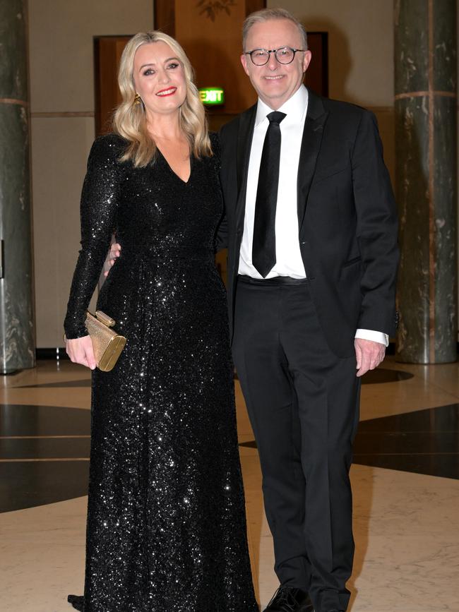 Anthony Albanese and Jodie Haydon. Picture: Getty Images