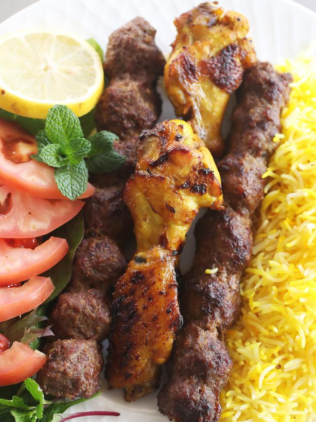 Zafira’s Mixed Kebabs. Picture: Nikki Davis-Jones