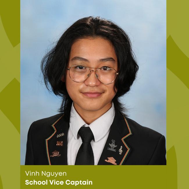 Suzanne Cory High School 2025 vice-captain: Vinh Nguyen. Picture: Facebook