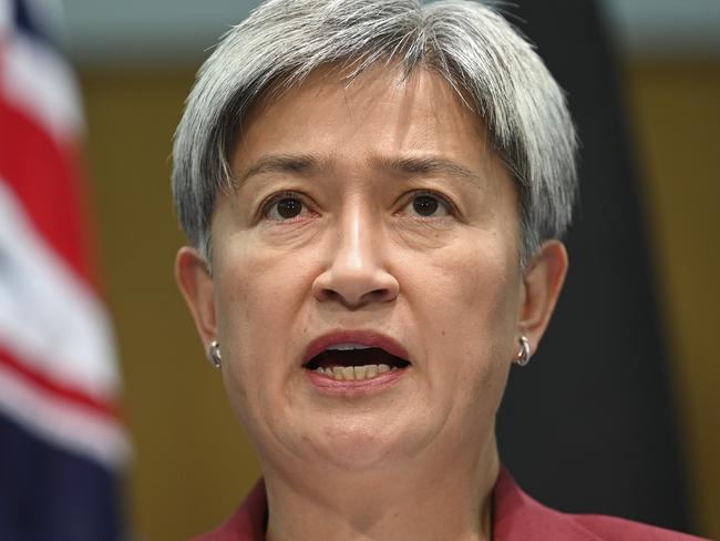 Minister for Foreign Affairs Penny Wong’s vote in the UN should have Australians weeping. Picture: NCA NewsWire / Martin Ollman