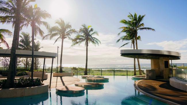 Best hotels on the Gold Coast3. The Langham Gold CoastUntil recently, the Gold Coast lacked a properly posh hotel. The Langham filled the gap.Why we love it: book a stay for three nights or more and you can score 20 per cent off the flexible rate.What to consider: with more residences than hotel rooms - 170 versus 169 - it can feel a bit like an apartment block. Albeit a suitably swish one.What features does the Langham Gold Coast have?Stunning views across the ocean and Gold Coast hinterland through floor to ceiling windows.It's just far away from the hubbub of Surfers Paradise to be relaxed but close enough to wander to Cavill Avenue.Six dining and drinking choices: T'Ang Court for Cantonese, Akoya for all-day dining, the Palm Court for one of the best afternoon teas in Australia, 26 & Sunny for beach eats and a lobby bar.What to know:The Chuan Spa, with its emphasis on Chinese medicine, is one of the best on the Gold Coast and there is a choice of pools - outdoor and indoor.We are also fans of the 