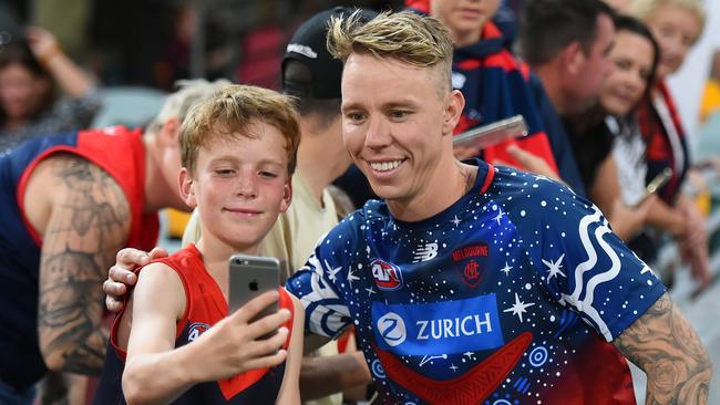 James Harmes has returned to the Demons after a break for personal reasons and will play in the VFL this weekend. Picture: Albert Perez / Getty Images