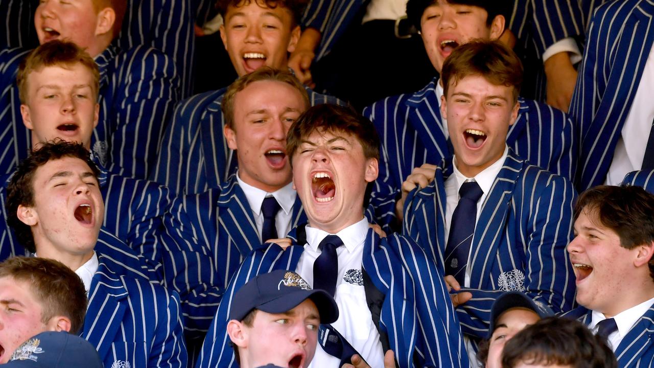 Nudgee College supporters. Picture, John Gass