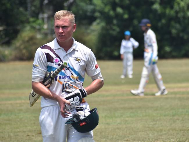 Norths/Callide Dawson Composite player Mason Solly top-scored in the Division 1 grand final with 38 runs.