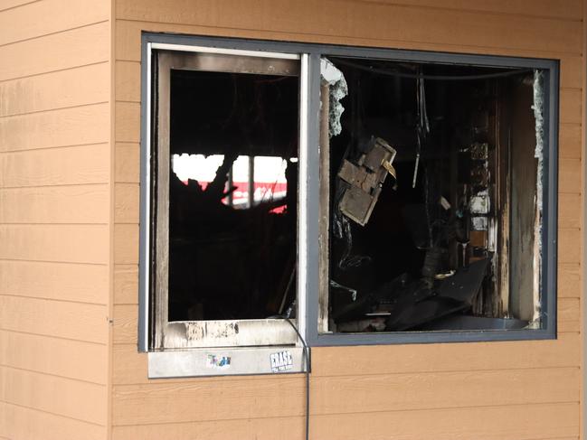 Glenorchy's Hungry Jack's has been significantly damaged from a fire. Picture: Craig Herbert