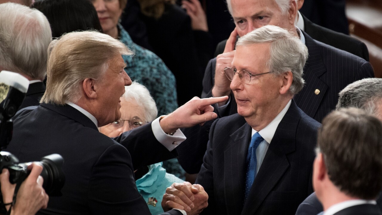 Trump launches attack on Mitch McConnell in scathing new statement 