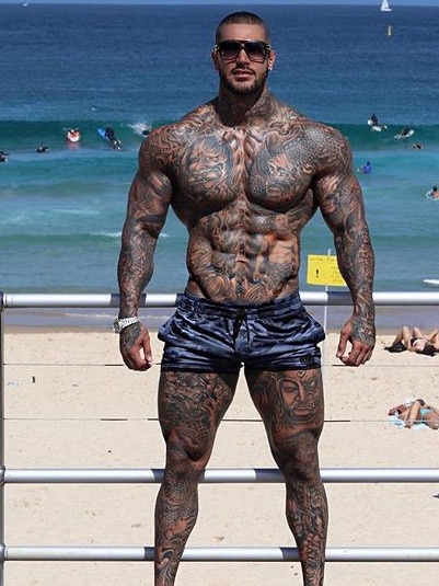 His social media is rife with pictures of his physique. Picture: Instagram