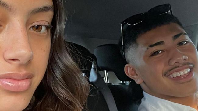 Easter Show stabbing victim Uati Faletolu’s girlfriend Taylor Piliae has welcomed their son into the world and named him after the father he will never meet. Picture: Instagram