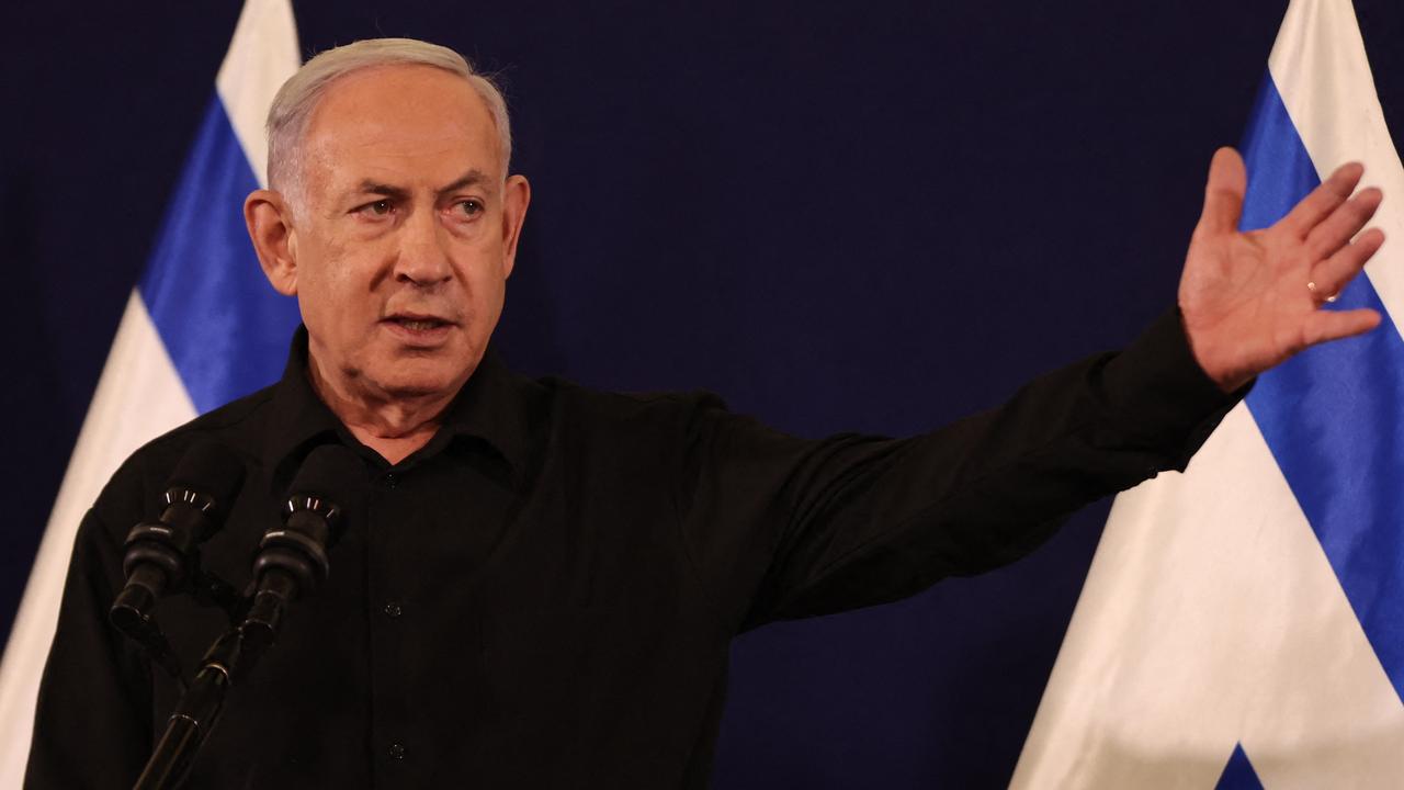 Israeli Prime Minister Benjamin Netanyahu needs to look past ideology to resolve the ongoing conflict, says Joe Hildebrand. Picture: Abir Sultan/Pool/AFP)