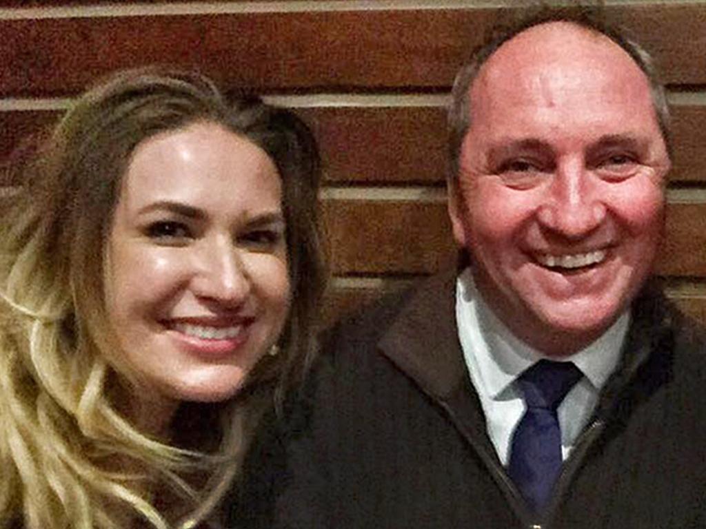 Deputy Prime Minister Barnaby Joyce with his girlfriend and former staffer, Vikki Campion. Picture: supplied