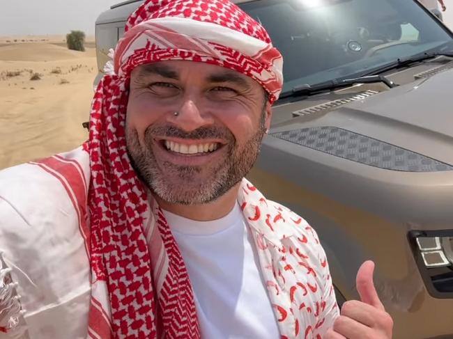 Miguel Maestre in Dubai. Picture: Instagram