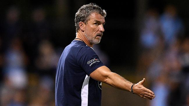 Outgoing Adelaide United coach Marco Kurz won’t be taking over at the Roar. Picture: AAP 