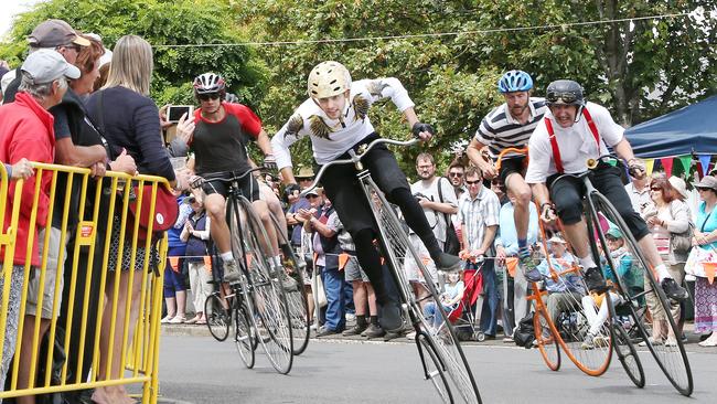 Step back in time at the Evandale Village fair and National Penny Farthing Championships this weekend.