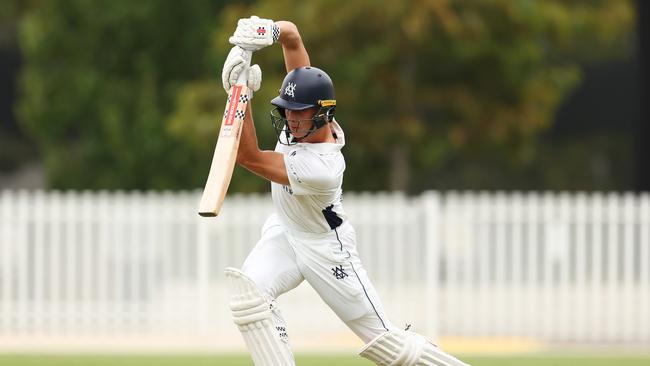 Campbell Kelleway was the only Victoria batter to pass 50 as it was dismissed for 285. (Photo by Morgan Hancock/Getty Images)