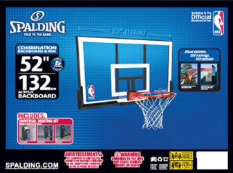 The Spalding basketball backboard has been recalled due to safety concerns. Picture: ACCC