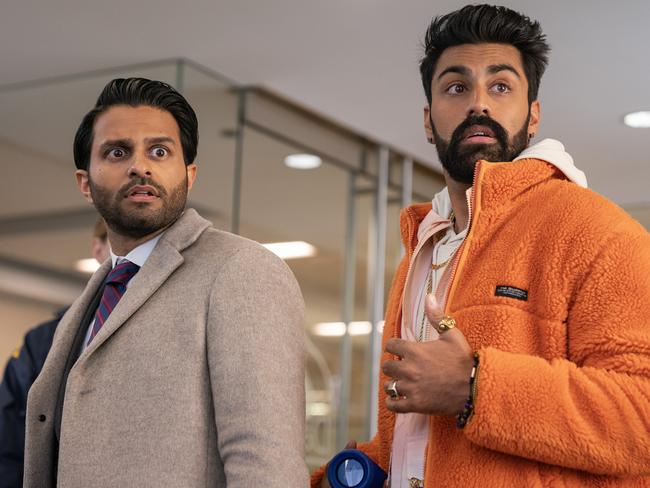 Asif Ali and Saager Shaikh in Deli Boys. Picture: Disney/James Washington