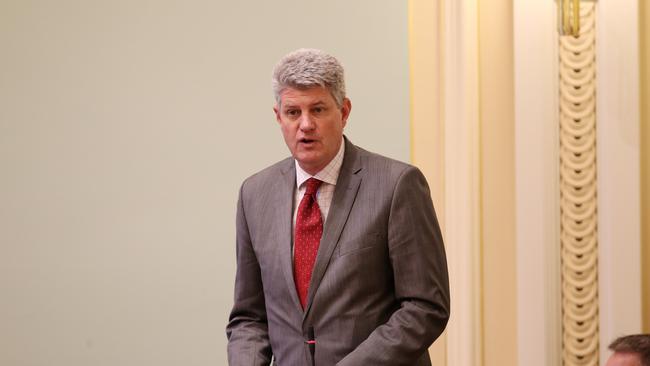 Minister for Local Government, Racing and Multicultural Affairs Stirling Hinchliffe speaking in Parliament. Pics Tara Croser.