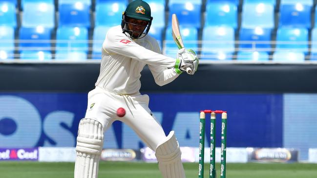 Khawaja’s technique is a dying art. (Giuseppe Cacace / AFP)