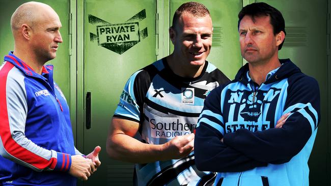 Luke Lewis and Laurie Daley feature in Private Ryan.
