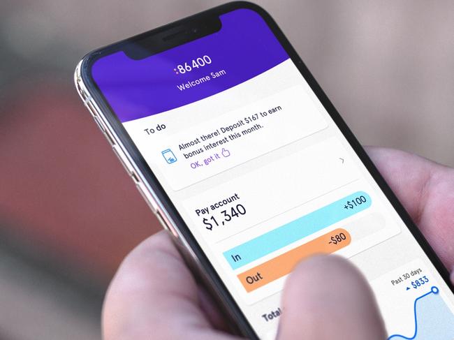 A customer using a neobank, 86 400, to transact via their mobile phone. Picture: iStock.