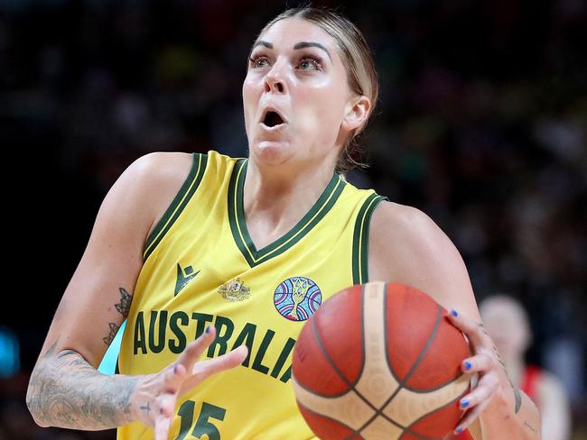 Cayla George’s stunning efforts at the FIBA World Cup caught the eye of a number of WNBA clubs. Picture: AFP