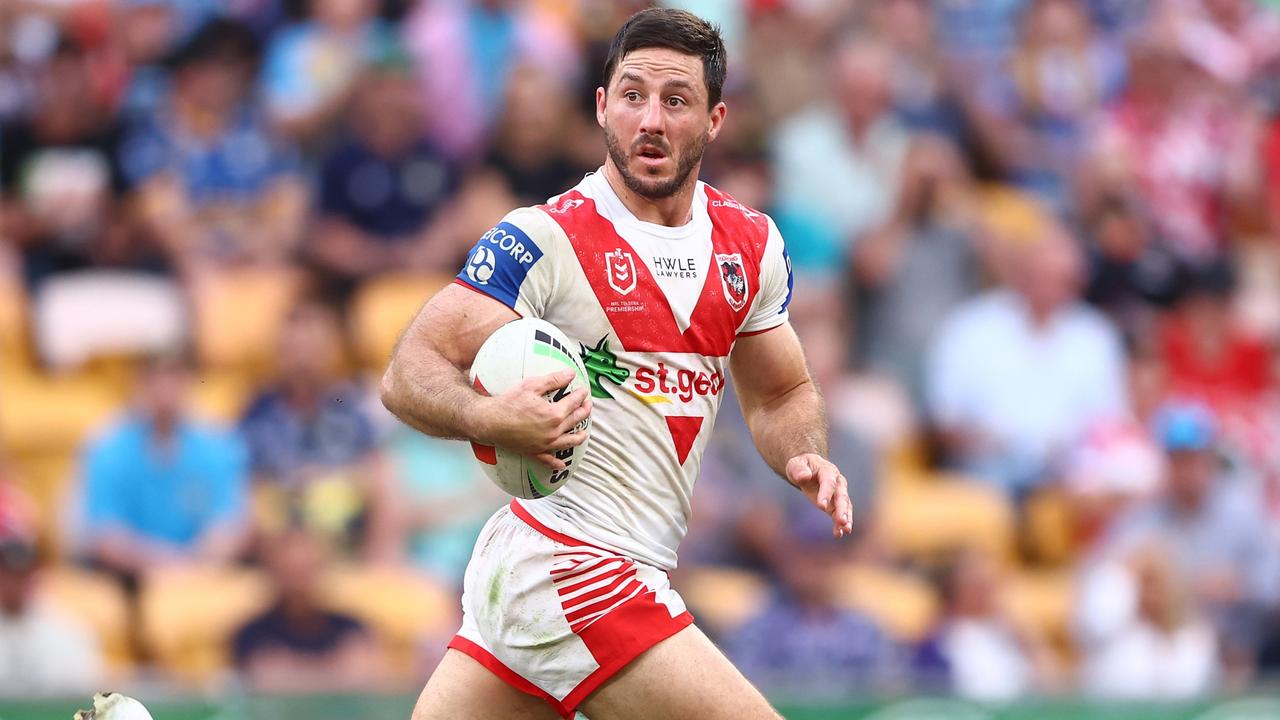 Ben Hunt will play his 300th NRL game when the Dragons tackle the Cowboys. Picture: Getty Images