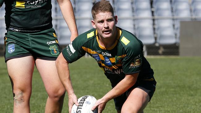 Mittagong's Samuel Ellis with the ball. Picture: John Appleyard