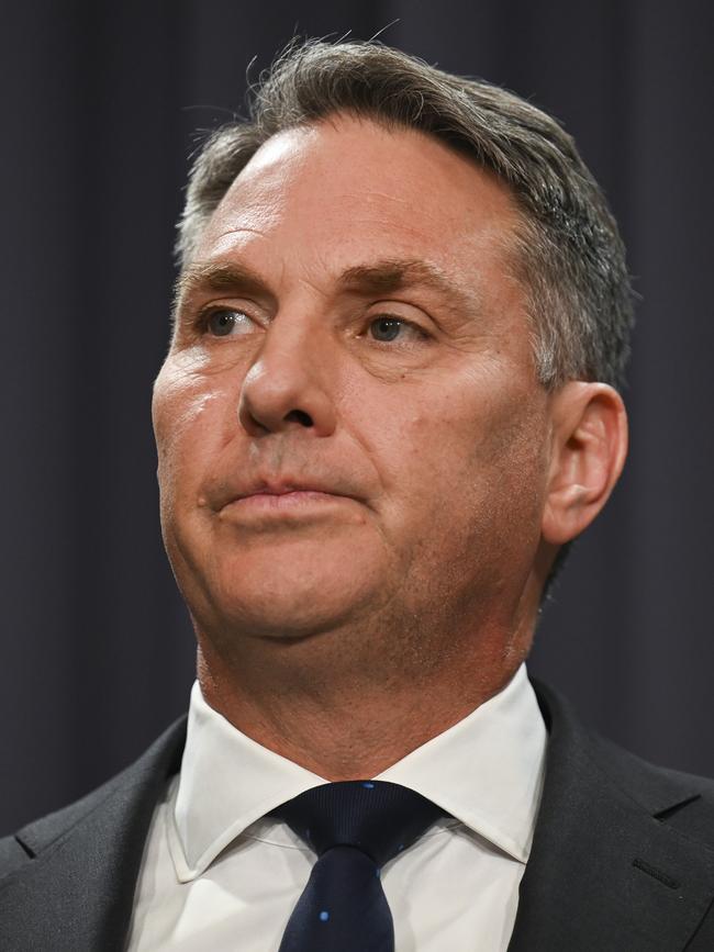 Defence Minister Richard Marles will give evidence into Royal Commission into Defence and Veteran. Picture: NCA NewsWire / Martin Ollman