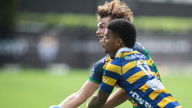 Gordon player: Archie McGurk has his game face on