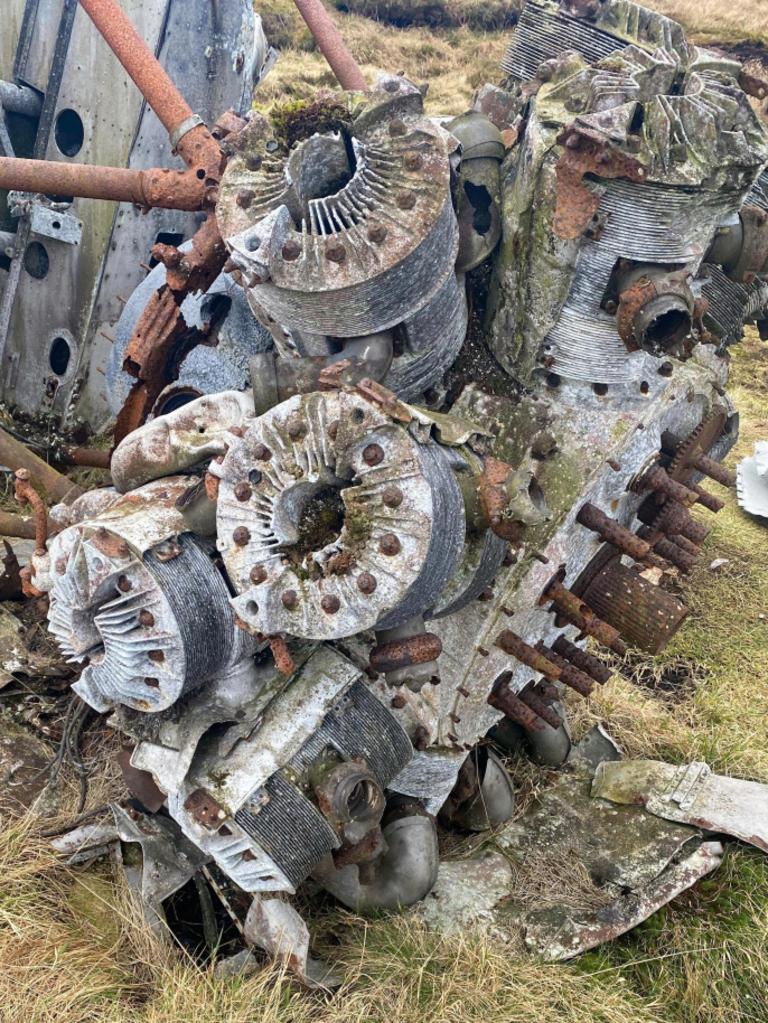 Large chunks of metal were discovered on Irish Law Mountain. Picture: Kathryn Gaffney