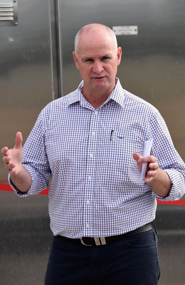 Rain helped Minister for Regional Development, Manufacturing and Water Glenn Butcher avoid having to implement water restrictions. Photograph: Cameron Bates