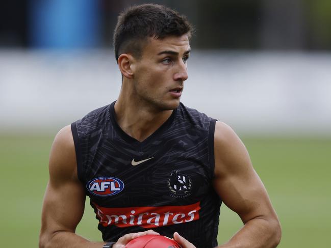 Nick Daicos had a rare quiet game. Picture: Michael Klein