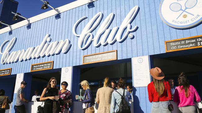 The Canadian Club Racquet pop-up at Fed Square will be around for the Aus Open tournament 2020. Picture: Supplied