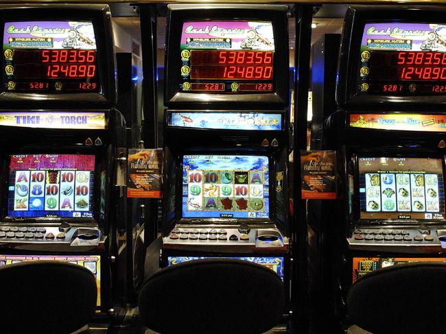 Generic image of poker machines. Pokies. Gambling