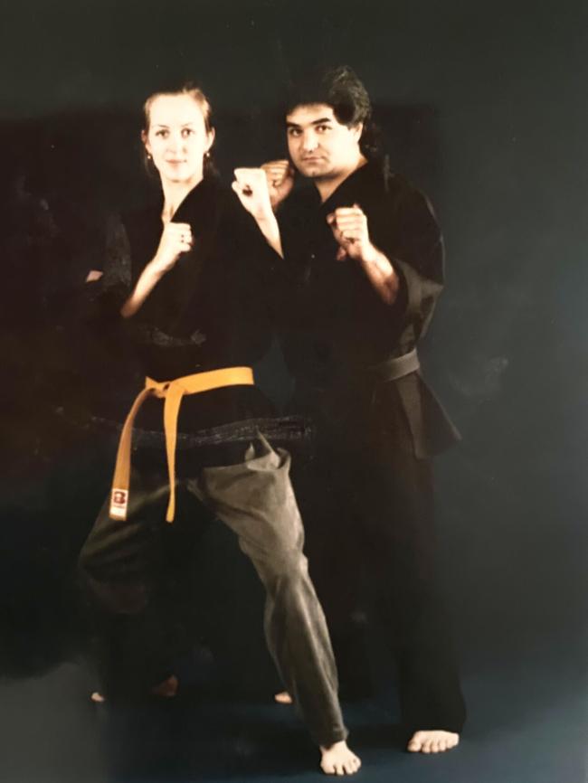 Siobhan Casey training in Los Angeles with HapKiDo expert Fariborz Azhak.