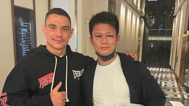 Tim Tszyu and opponent Takeshi Inoue caught up the morning after their fight, praising each other for the 12-round battle.